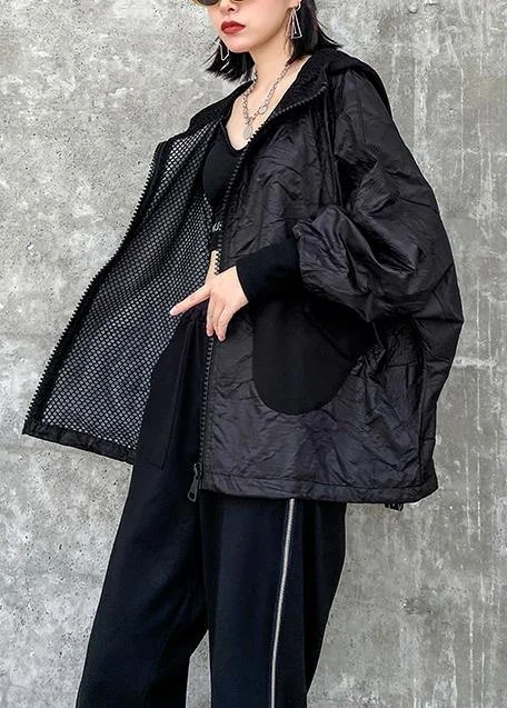Bohemian hooded pockets clothes For Women Photography black blouse Subtle Shimmer Blouse Bohemian hooded pockets clothes For Women Photography black blouse Subtle Shimmer Blouse