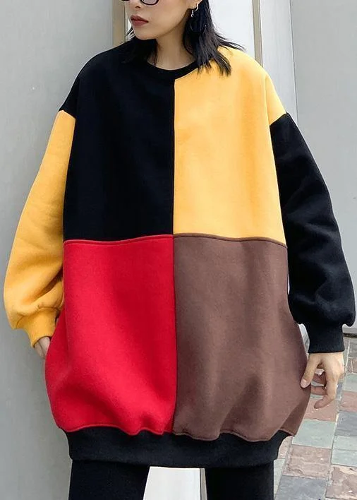 Elegant patchwork cotton o neck Tunic Inspiration yellow blouses Classic Striped Blouse Elegant patchwork cotton o neck Tunic Inspiration yellow blouses Classic Striped Blouse