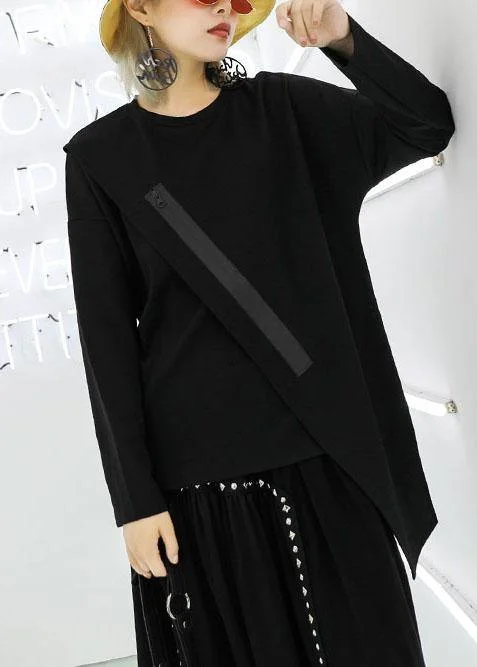 French zippered cotton box top Tutorials black asymmetric blouses fall Casual Stripe Blouse French zippered cotton box top Tutorials black asymmetric blouses fall Casual Stripe Blouse