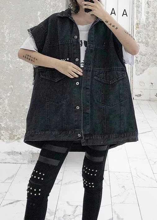 Natural black cotton clothes For Women short sleeve loose fall denim blouse Satin Bow Blouse Natural black cotton clothes For Women short sleeve loose fall denim blouse Satin Bow Blouse