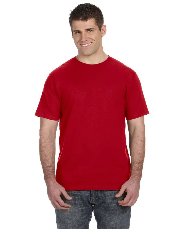 Anvil Fashion Fit T-Shirt | True Red Wool Fabric Cashmere Fabric Tweed Fabric