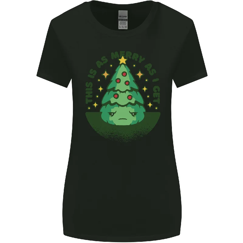 Bah Humbug Christmas Tree Funny Womens Wider Cut T-Shirt V-Neck T-Shirt Long Sleeve Cotton Bah Humbug Christmas Tree Funny Womens Wider Cut T-Shirt V-Neck T-Shirt Long Sleeve Cotton
