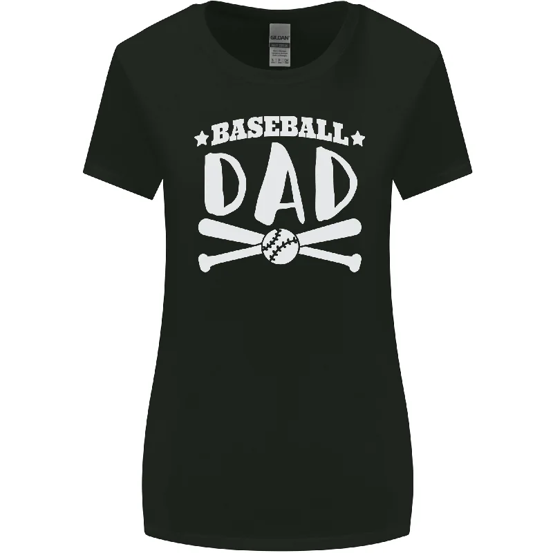 Baseball Dad Funny Fathers Day Womens Wider Cut T-Shirt Satin Fabric Silk Fabric Chiffon Fabric Baseball Dad Funny Fathers Day Womens Wider Cut T-Shirt Satin Fabric Silk Fabric Chiffon Fabric
