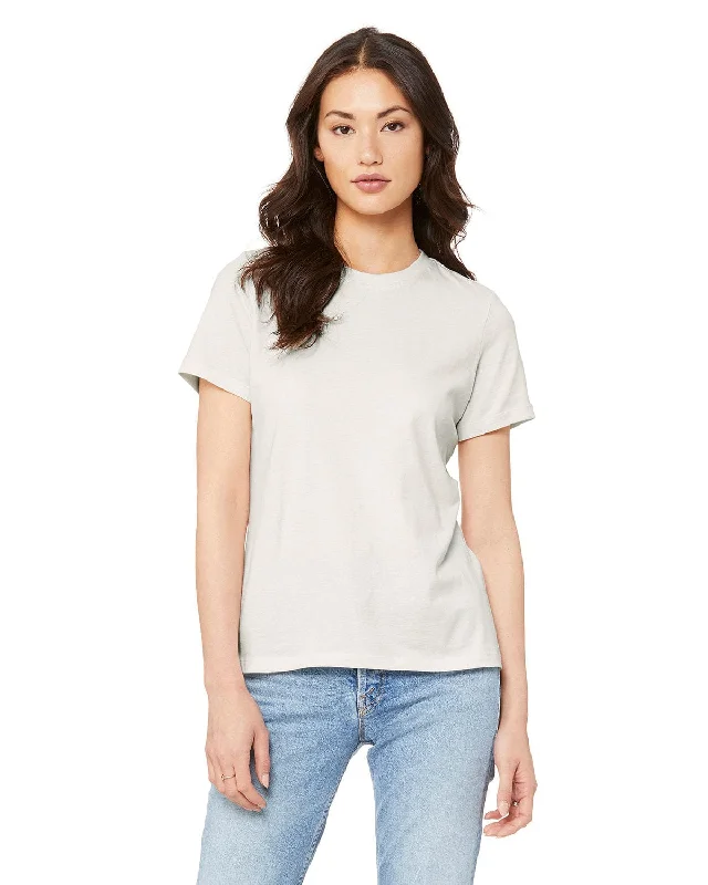 Bella+Canvas Ladies Relaxed Short Sleeve Jersey T-Shirt | Vintage White Mesh Blend Leather Blend Suede Blend