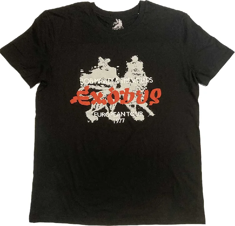 Bob Marley | Official Band T-Shirt | Exodus European Tour '77 (Hi-Build) Chenille Fabric Brocade Fabric Lace Fabric Bob Marley | Official Band T-Shirt | Exodus European Tour '77 (Hi-Build) Chenille Fabric Brocade Fabric Lace Fabric