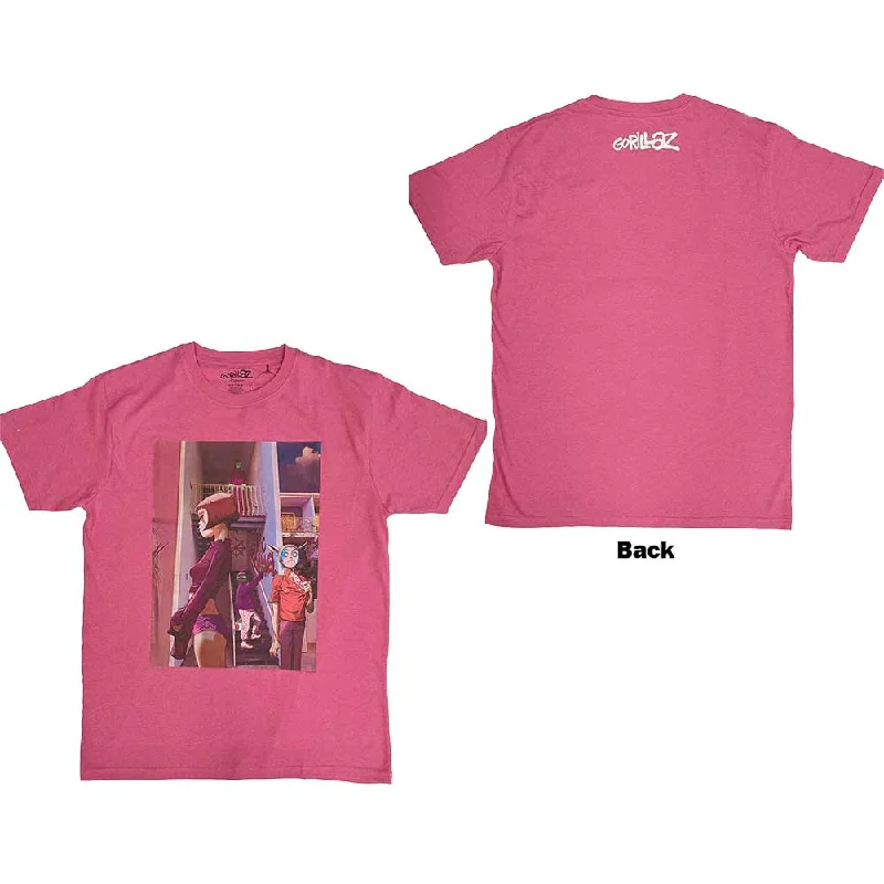 Gorillaz | Official Band T-shirt | The Static Channel (Back Print) Zippered Buttoned Snapped Gorillaz | Official Band T-shirt | The Static Channel (Back Print) Zippered Buttoned Snapped