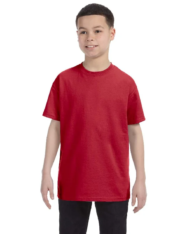 Jerzees Youth Heavyweight 50/50 T-Shirt | True Red Satin Fabric Silk Fabric Chiffon Fabric Jerzees Youth Heavyweight 50/50 T-Shirt | True Red Satin Fabric Silk Fabric Chiffon Fabric