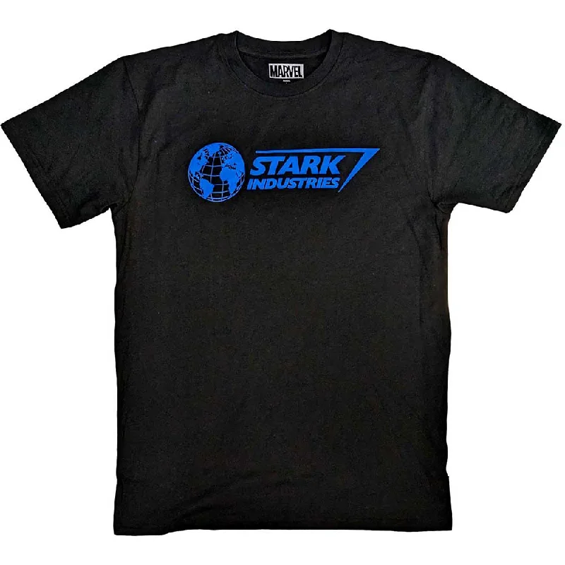 Marvel Comics | Official Film T-Shirt | Stark Industries Blue Knit Fabric Woven Fabric Fleece Fabric Marvel Comics | Official Film T-Shirt | Stark Industries Blue Knit Fabric Woven Fabric Fleece Fabric