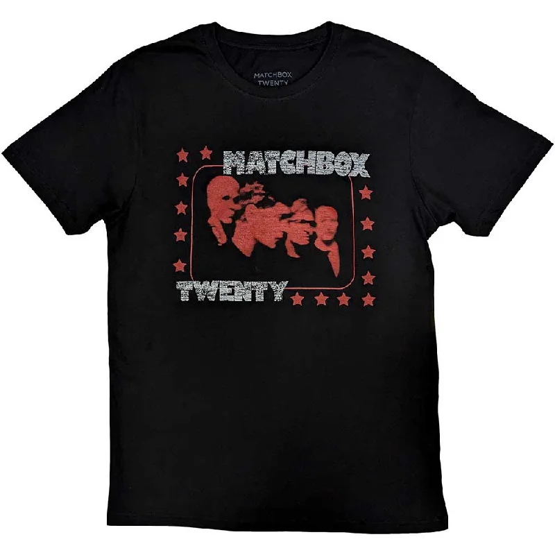 Matchbox Twenty | Official Band T-Shirt | Blur Solid Color Striped Floral