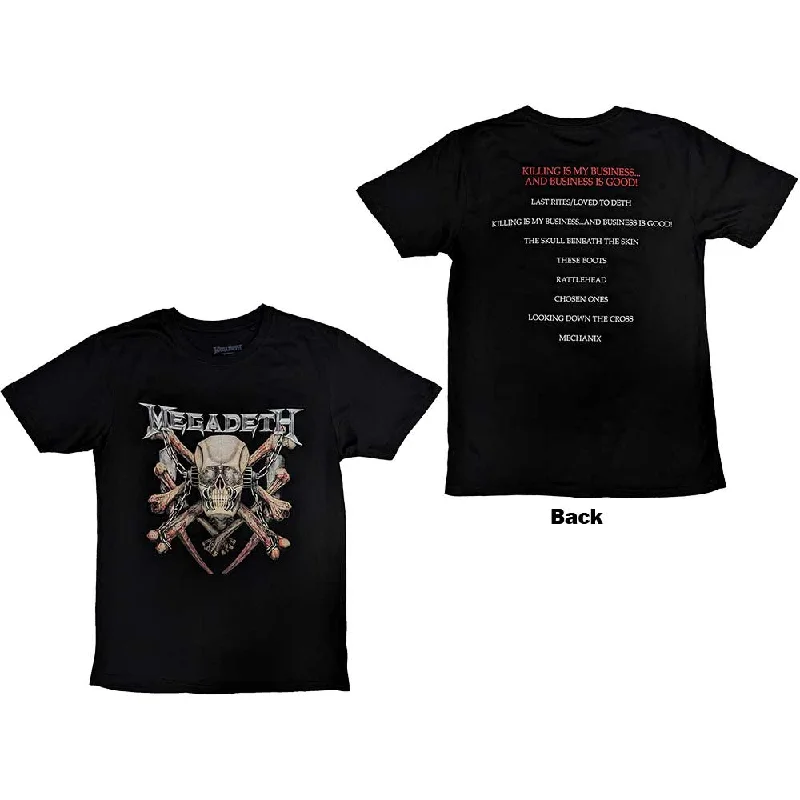 Megadeth | Official Band T-Shirt | Killing Biz (Back Print) Satin Fabric Silk Fabric Chiffon Fabric Megadeth | Official Band T-Shirt | Killing Biz (Back Print) Satin Fabric Silk Fabric Chiffon Fabric