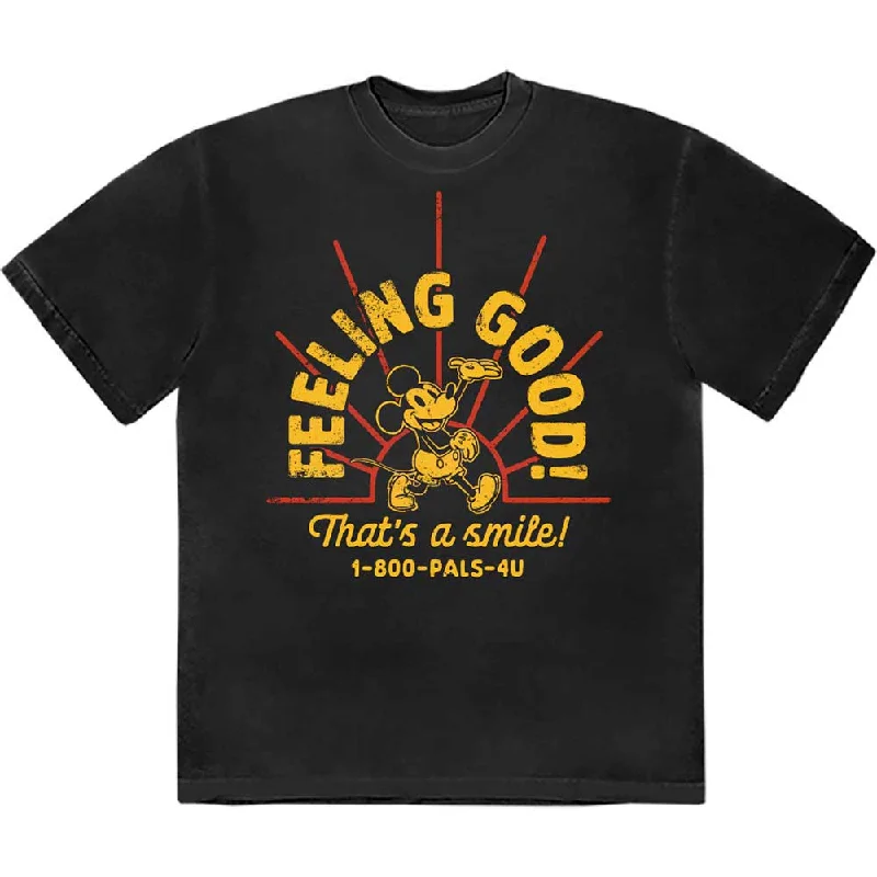 Disney | Official Band T-Shirt | Mickey Mouse Feeling Good Real Fur Shearling Chenille Disney | Official Band T-Shirt | Mickey Mouse Feeling Good Real Fur Shearling Chenille