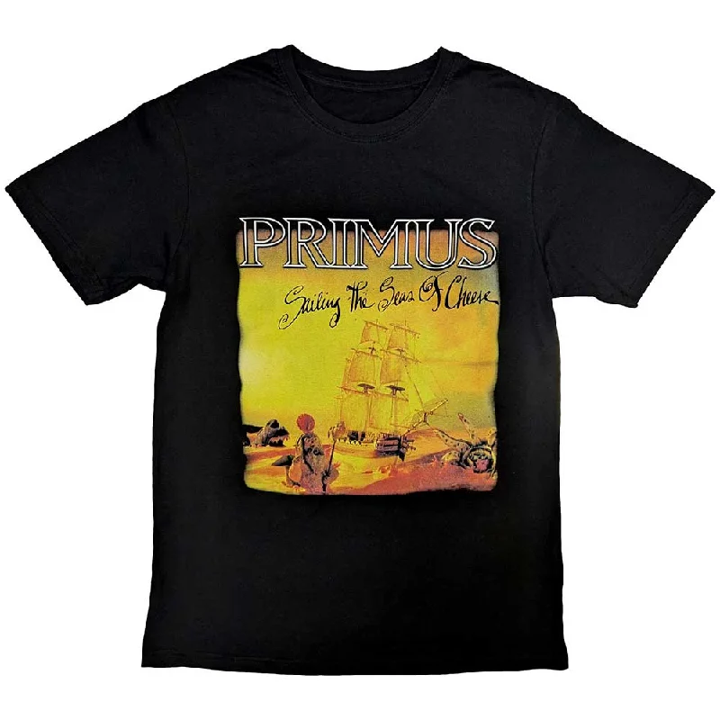 Primus | Official Band T-Shirt | Sailing The Seas Of Cheese Print Jacquard Patchwork Primus | Official Band T-Shirt | Sailing The Seas Of Cheese Print Jacquard Patchwork