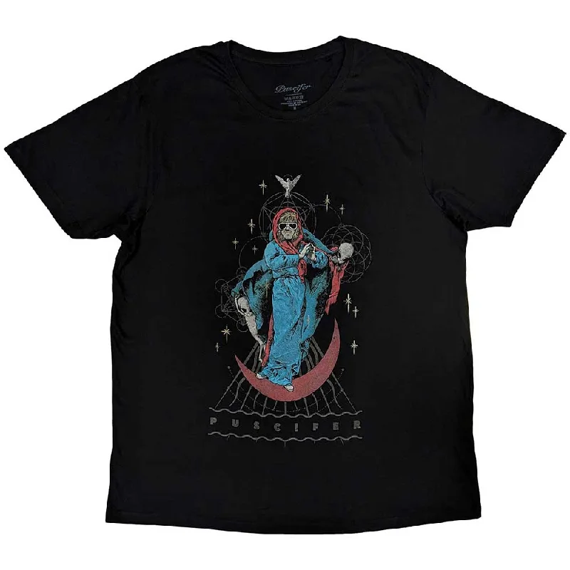 Puscifer | Official Band T-Shirt | Crescent Billy Cashmere Blend Cotton Blend Poly Blend Puscifer | Official Band T-Shirt | Crescent Billy Cashmere Blend Cotton Blend Poly Blend