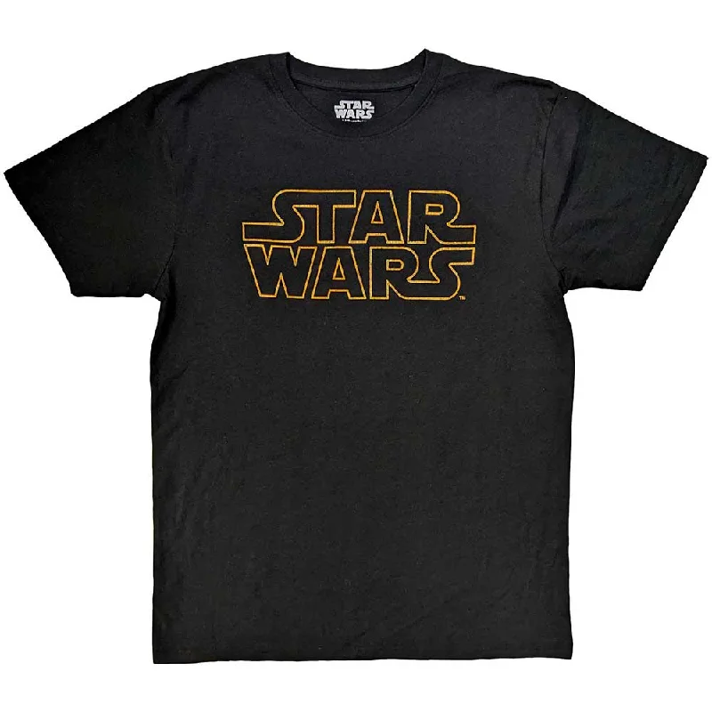 Star Wars | Official Film T-Shirt | Logo Outline Front Pockets Side Pockets Patch Pockets Star Wars | Official Film T-Shirt | Logo Outline Front Pockets Side Pockets Patch Pockets