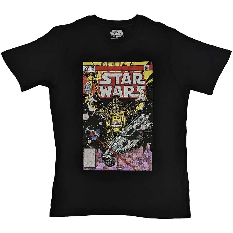 Star Wars | Official  Film T-Shirt | Darth Vader Comic Wool Fabric Cashmere Fabric Tweed Fabric