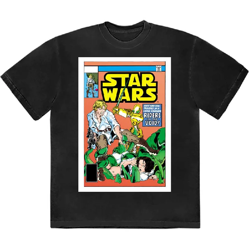 Star Wars | Official Band T-Shirt | Luke & Leia Comic Cover Iron Safe Non-Iron Wrinkle Free Star Wars | Official Band T-Shirt | Luke & Leia Comic Cover Iron Safe Non-Iron Wrinkle Free