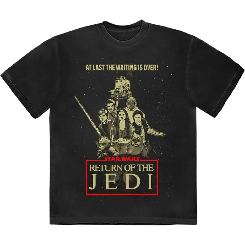 Star Wars | Official Band T-Shirt | Return Of The Jedi Waiting Is Over Houndstooth Herringbone Solid Star Wars | Official Band T-Shirt | Return Of The Jedi Waiting Is Over Houndstooth Herringbone Solid