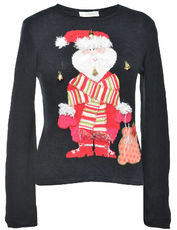 Beyond Retro Reworked Christmas Jumper With Bells - M Lightweight Heavyweight Midweight Beyond Retro Reworked Christmas Jumper With Bells - M Lightweight Heavyweight Midweight