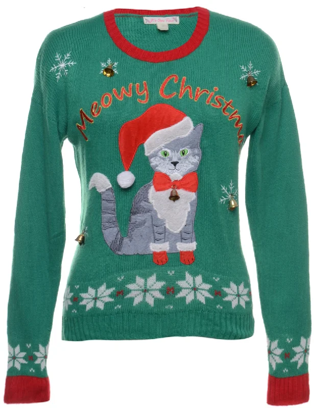 Beyond Retro Reworked Christmas Jumper With Bells - M Machine Wash Dry Clean Hand Wash Beyond Retro Reworked Christmas Jumper With Bells - M Machine Wash Dry Clean Hand Wash