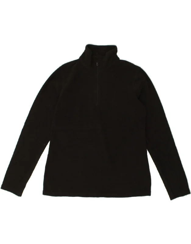 MOUNTAIN WAREHOUSE Womens Zip Neck Fleece Jumper UK 14 Medium Black Lightweight Heavyweight Midweight MOUNTAIN WAREHOUSE Womens Zip Neck Fleece Jumper UK 14 Medium Black Lightweight Heavyweight Midweight