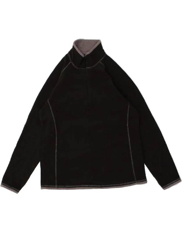 MOUNTAIN WAREHOUSE Womens Zip Neck Fleece Jumper UK 16 Large Black Modern Contemporary Chic MOUNTAIN WAREHOUSE Womens Zip Neck Fleece Jumper UK 16 Large Black Modern Contemporary Chic