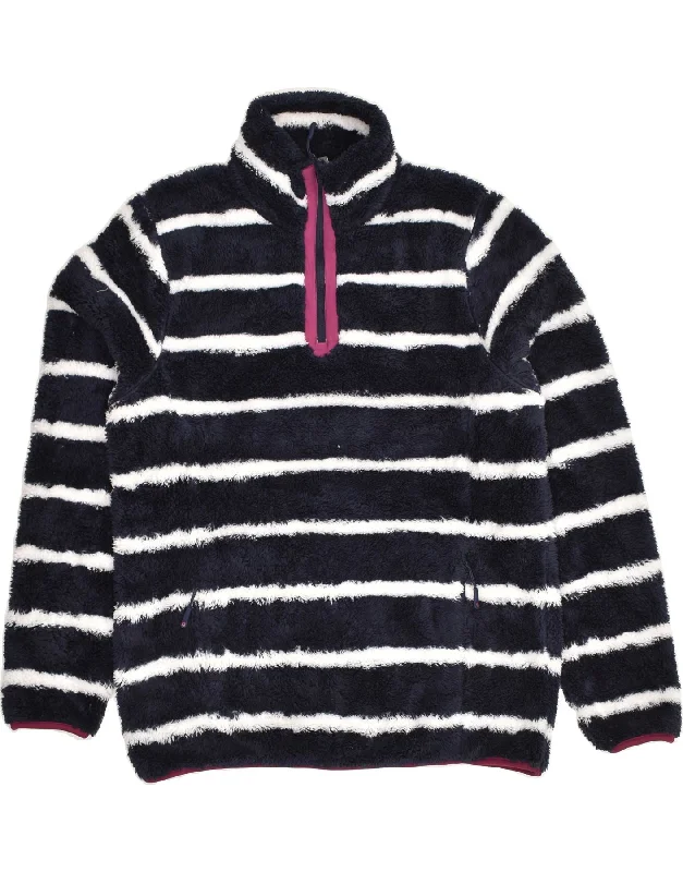 MOUNTAIN WAREHOUSE Womens Zip Neck Fleece Jumper UK 16 Large Navy Blue Terry Blend Velvet Blend Canvas Blend MOUNTAIN WAREHOUSE Womens Zip Neck Fleece Jumper UK 16 Large Navy Blue Terry Blend Velvet Blend Canvas Blend