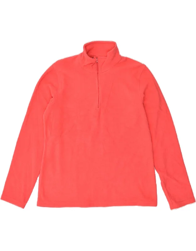 MOUNTAIN WAREHOUSE Womens Zip Neck Fleece Jumper UK 16 Large Red Polyester Machine Wash Dry Clean Hand Wash MOUNTAIN WAREHOUSE Womens Zip Neck Fleece Jumper UK 16 Large Red Polyester Machine Wash Dry Clean Hand Wash