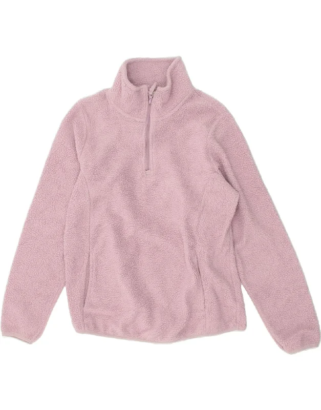 MOUNTAIN WAREHOUSE Womens Zip Neck Fleece Jumper UK 18 XL Pink Plaid Sweater Polka Dot Checkered MOUNTAIN WAREHOUSE Womens Zip Neck Fleece Jumper UK 18 XL Pink Plaid Sweater Polka Dot Checkered