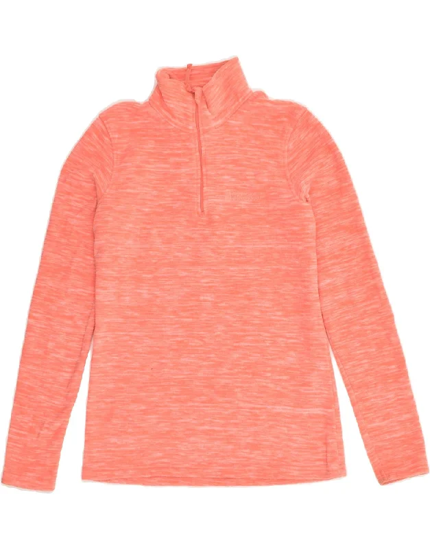 MOUNTAIN WAREHOUSE Womens Zip Neck Fleece Jumper UK 8 Small Pink Flecked Lace Blend Ribbed Blend Corduroy Blend MOUNTAIN WAREHOUSE Womens Zip Neck Fleece Jumper UK 8 Small Pink Flecked Lace Blend Ribbed Blend Corduroy Blend