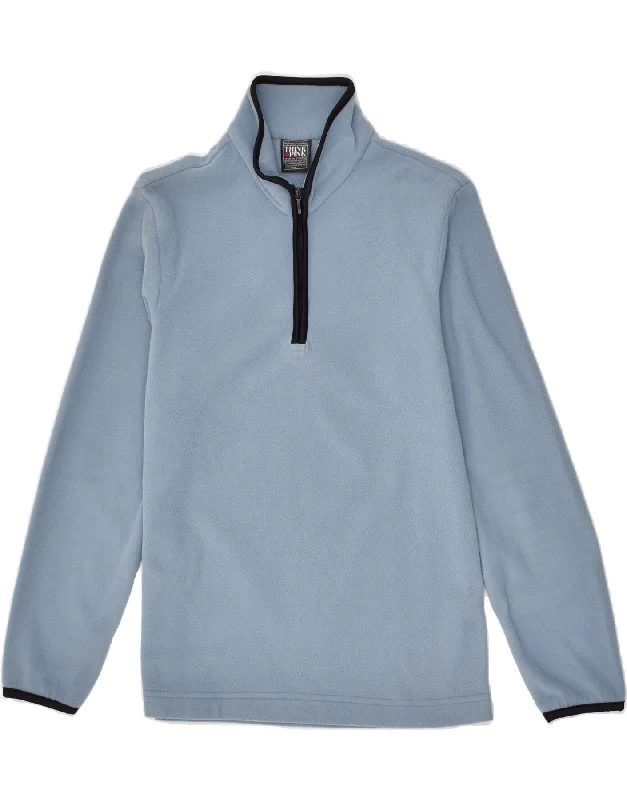 THINK PINK Womens Zip Neck Fleece Jumper UK 6 XS Blue Graphic Sweater Embroidered Appliqued THINK PINK Womens Zip Neck Fleece Jumper UK 6 XS Blue Graphic Sweater Embroidered Appliqued