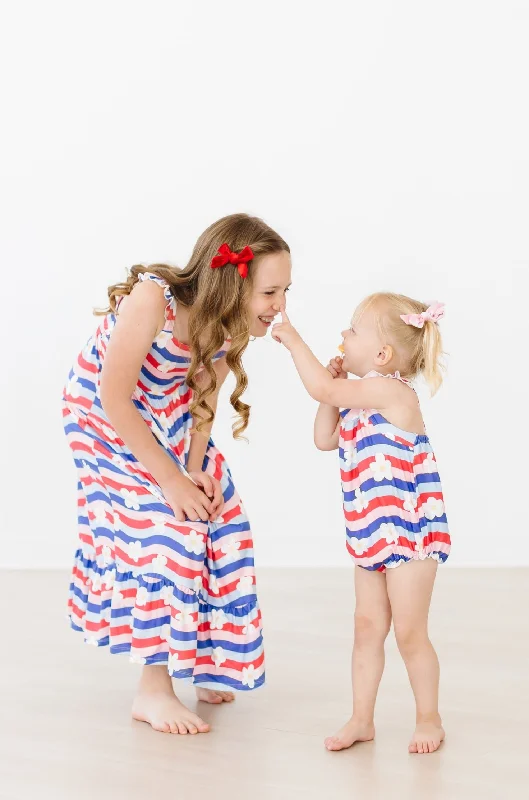 July Vibes Ruffle Maxi Dress Trendy Button Front Maxi Dress