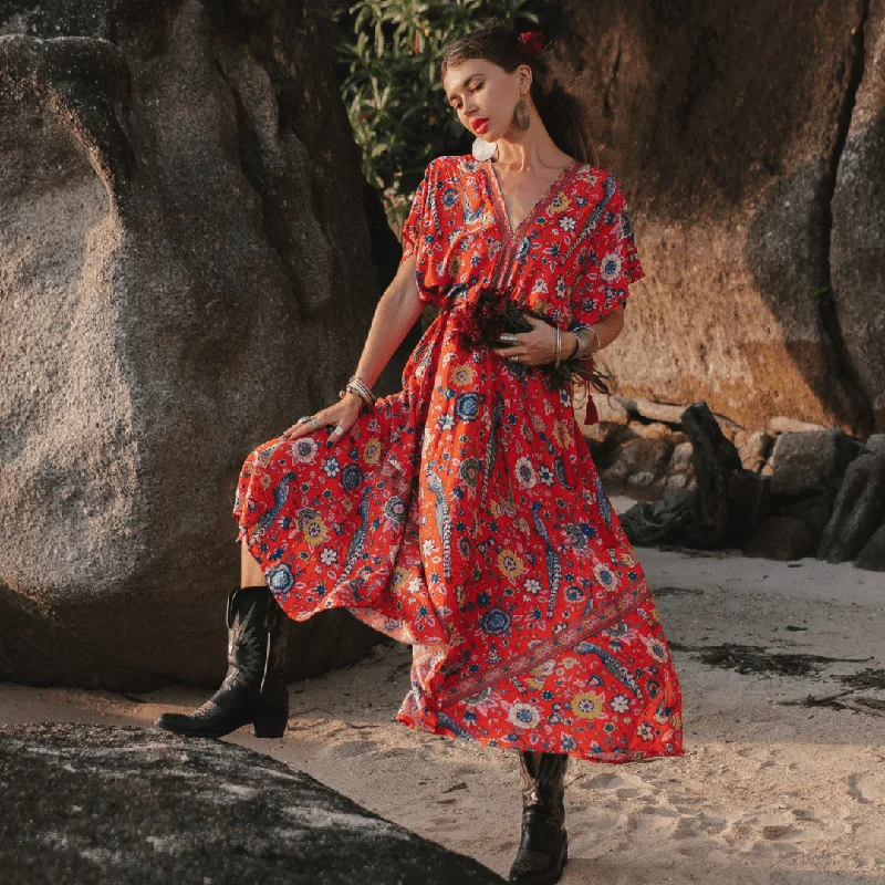 RHODES Maxi Dress Fashionable Off-Shoulder Maxi Dress