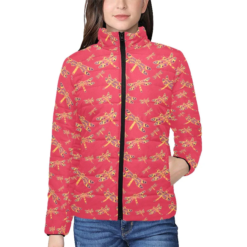 Gathering Rouge Women's Stand Collar Padded Jacket A-Line Jacket Boat Neck Shawl Collar Gathering Rouge Women's Stand Collar Padded Jacket A-Line Jacket Boat Neck Shawl Collar
