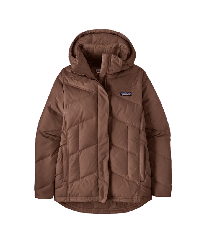 PATAGONIA Women's Down With It Jacket Molasses Brown Ribbed Jacket Pleated Jacket Ruffled Jacket PATAGONIA Women's Down With It Jacket Molasses Brown Ribbed Jacket Pleated Jacket Ruffled Jacket