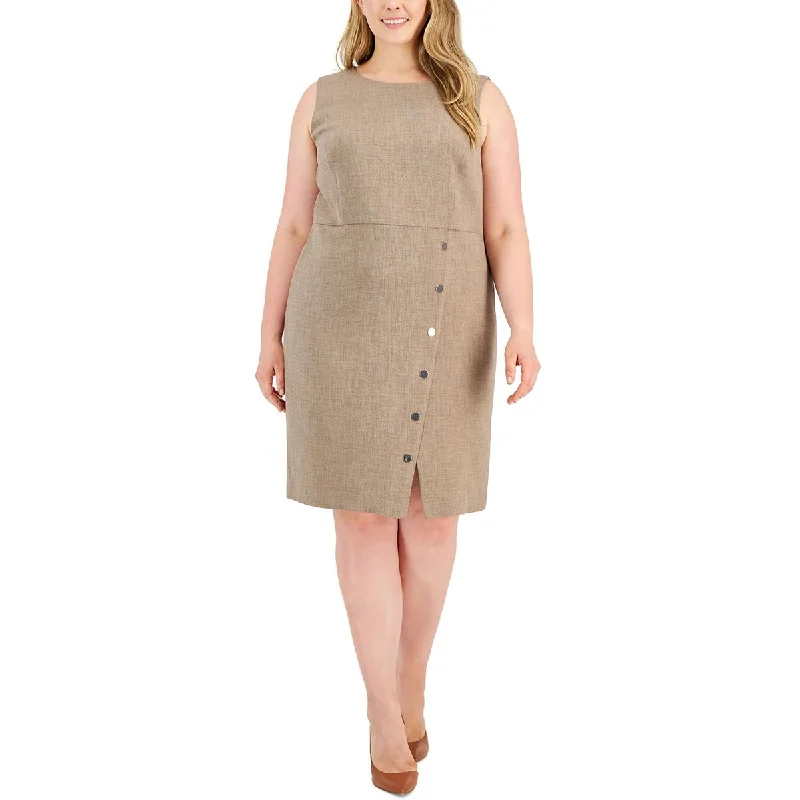 Plus Womens Sheath Office Wear To Work Dress