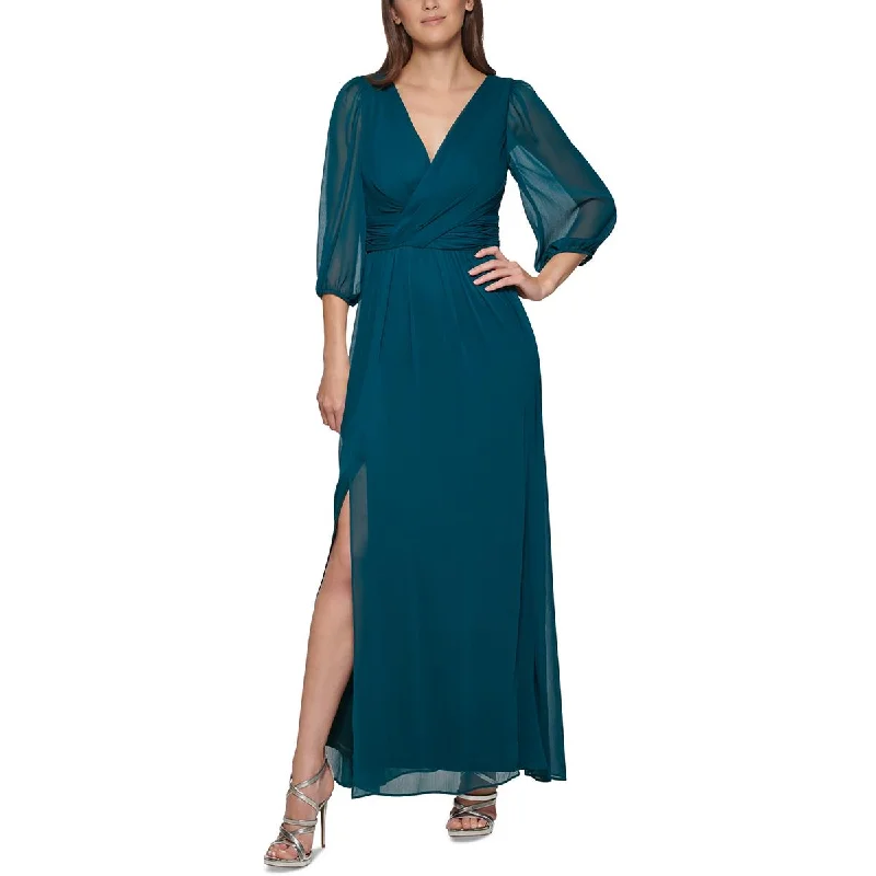 Womens Chiffon Long Evening Dress