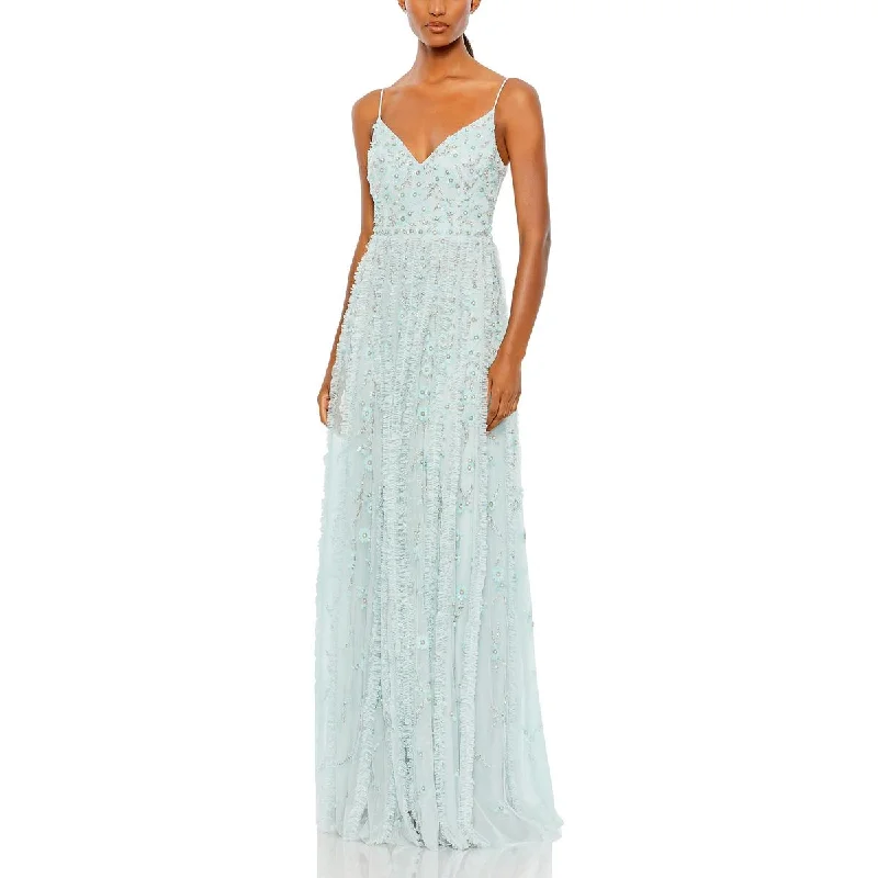 Womens Embellished Formal Evening Dress