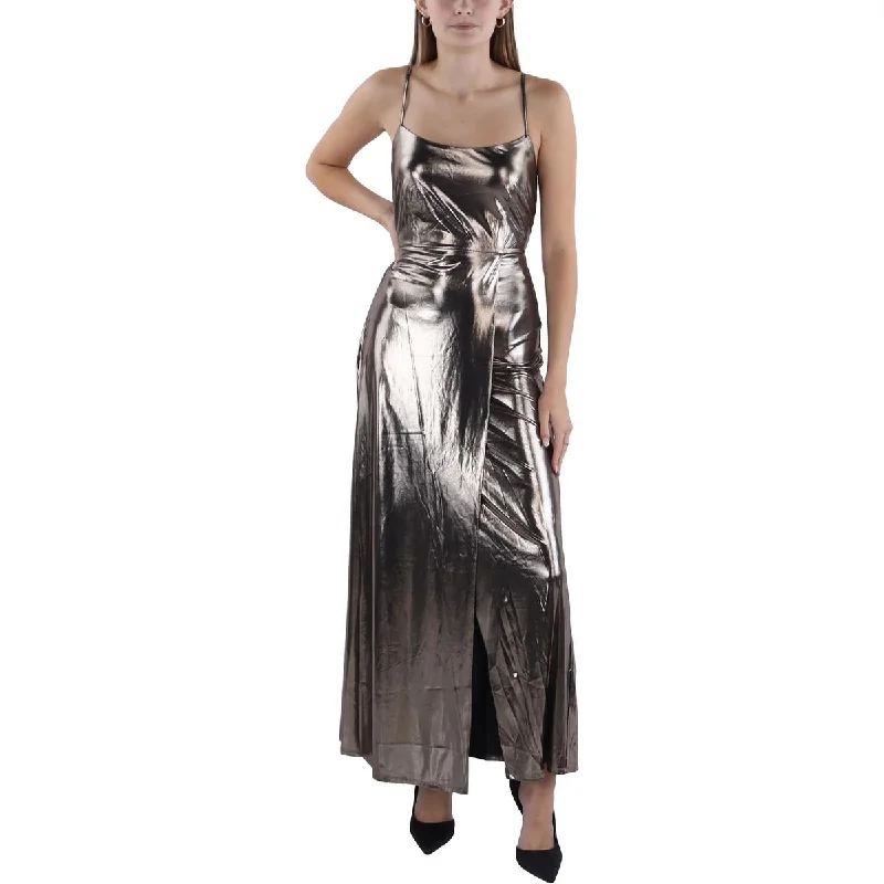 Ronja Womens Metallic Cocktail Slip Dress