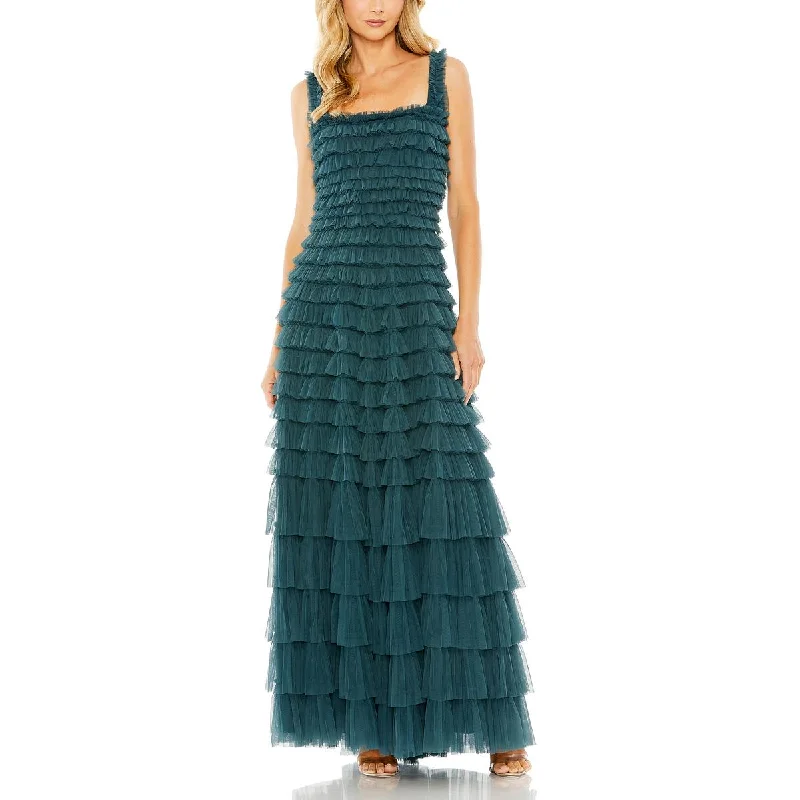 Womens Tiered Formal Evening Dress