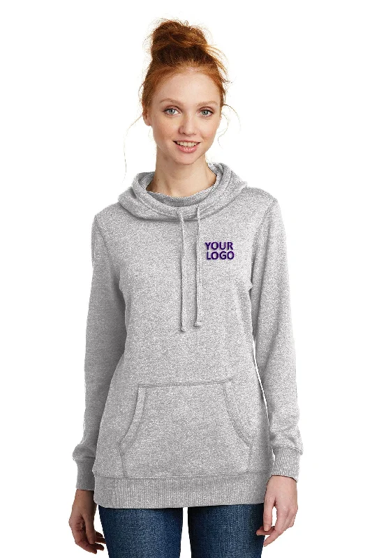 District Made Ladies Lightweight Hoodies, Heathered Grey Hoodie with Crew Neck Simple Timeless District Made Ladies Lightweight Hoodies, Heathered Grey Hoodie with Crew Neck Simple Timeless