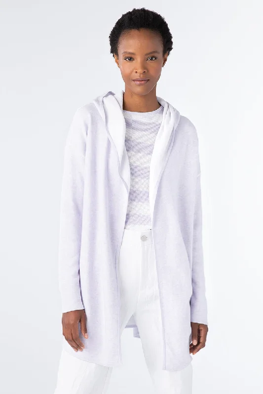 Kinross Cashmere Reversible Coverstitch Hoodie Hoodie with Ribbed Cuffs Snug Fit Comfort Kinross Cashmere Reversible Coverstitch Hoodie Hoodie with Ribbed Cuffs Snug Fit Comfort