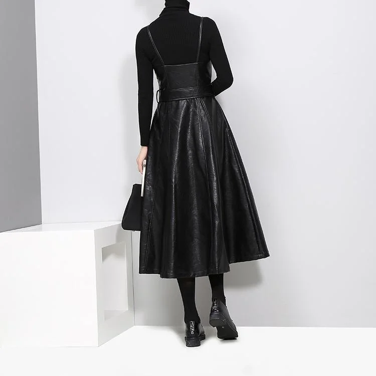 Vegan Leather Dress