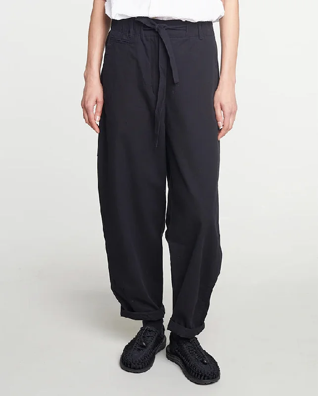 Pasha Pants BLACK Comfy Zip-Up Pants