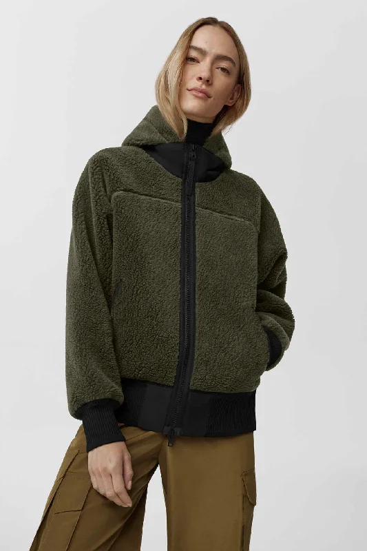 Womens Simcoe Hoody BD - Smokey Sage Hoodie with Color Block Contrast Stylish