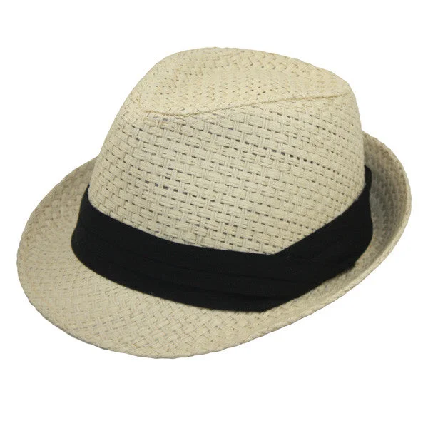 Jeanne Simmons - Unisex Toyo Fedora Hat Elegant Wide-Leg Jeans