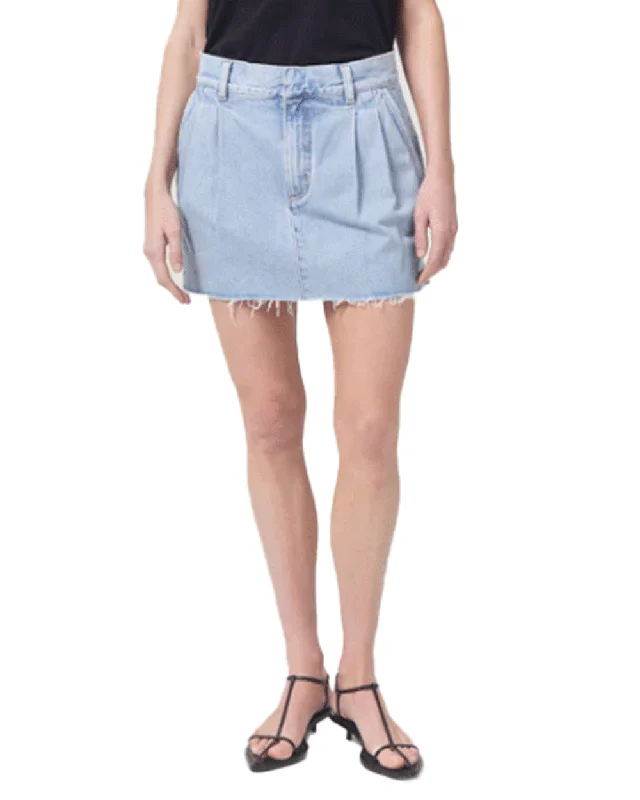 Becker Skirt in Rotate velvet skirt glossy