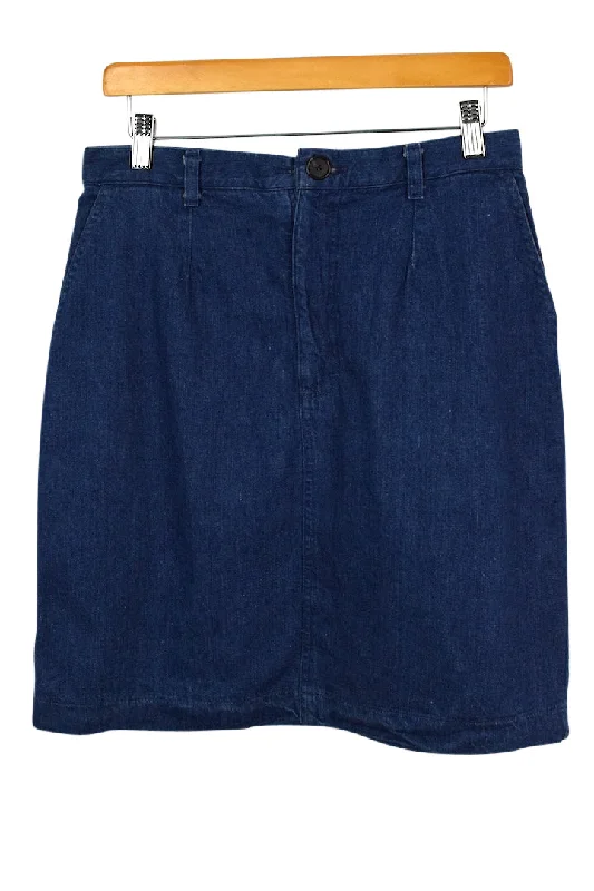 Lee Brand Denim Skirt wool skirt thick