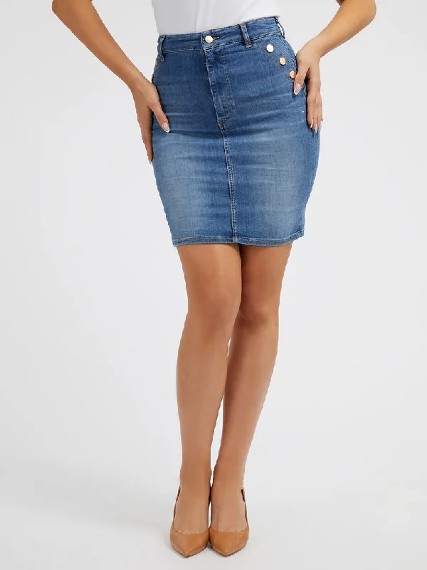 IOLONDA DENIM SKIRT denim skirt classic