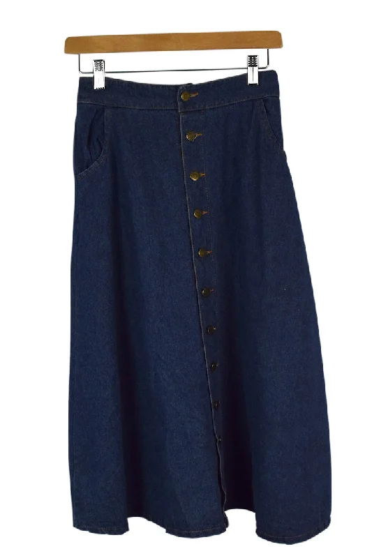 Reworked Denim Skirt denim skirt stylish
