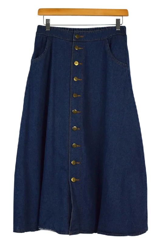 Reworked Denim Skirt velvet skirt luxury